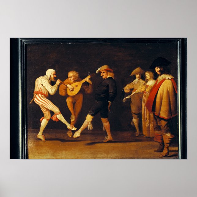 Farce Actors Dancing Poster (Front)