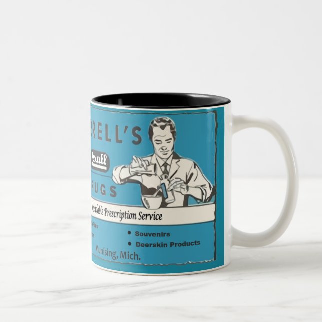 Farell Drugs Munising,MI Two-Tone Coffee Mug (Right)