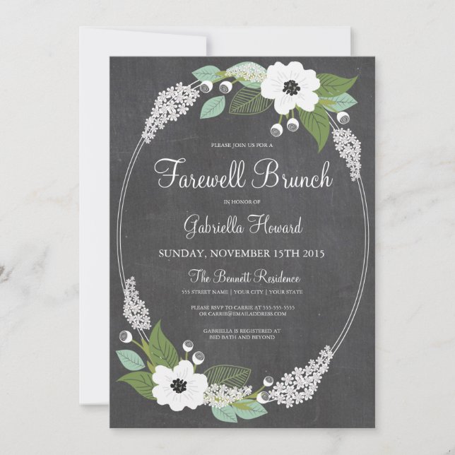 Farewell Brunch Invitation (Front)