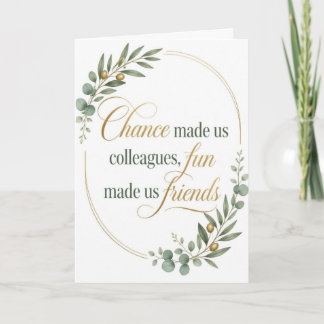 Farewell Card for Coworker and Friend
