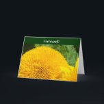 Farewell! Cards Good Bye We'll Miss You! Sunflower<br><div class="desc">Farewell! Cards Good Bye We'll Miss You! Greeting Cards SUNFLOWERS, Yellow SUN FLOWER Friends Family Holiday CARDS, Yellow Flower CARD, NOTE CARDS, sun flowers, sun flower. Bookmark this site for great gift ideas all year! GETTING A GIFT? COMBINE several products. Calendars, iPhone cases, iPad cases, Greeting Cards, Stamps, Postage Stamps,...</div>