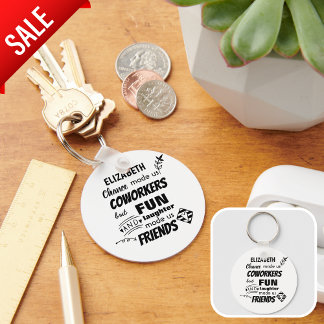 Farewell Coworker Boss - we are Friends Custom Key Ring
