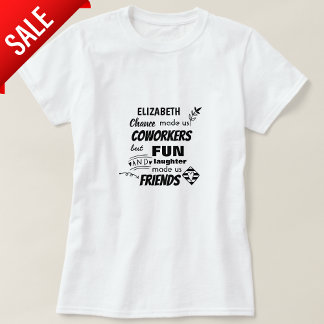 Farewell Coworker Boss - we are Friends Custom T-Shirt