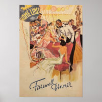 Farewell Dinner Vintage Cover Design