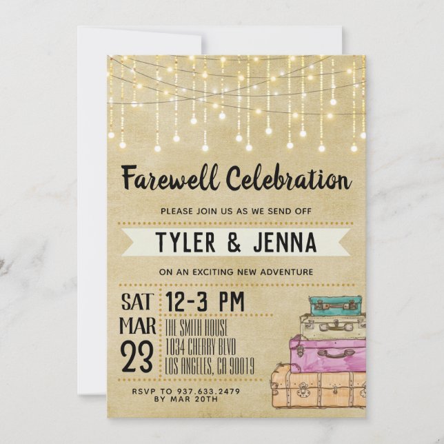 Farewell Going Away Invitation (Front)