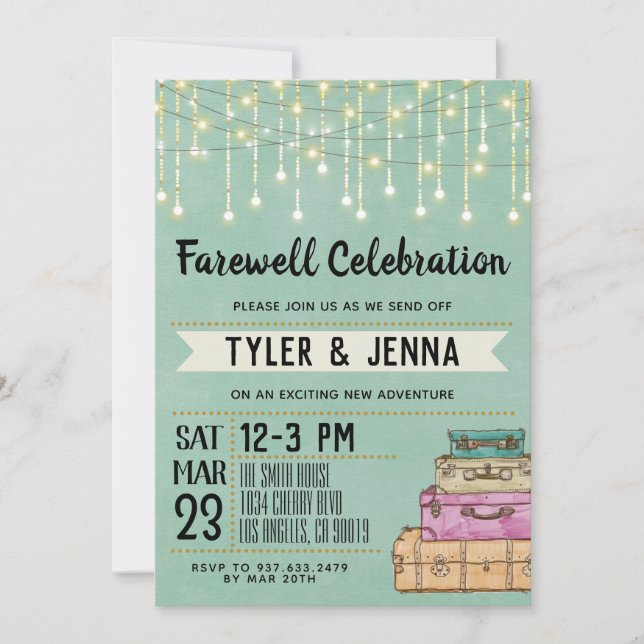 Farewell Going Away Invitation (Front)