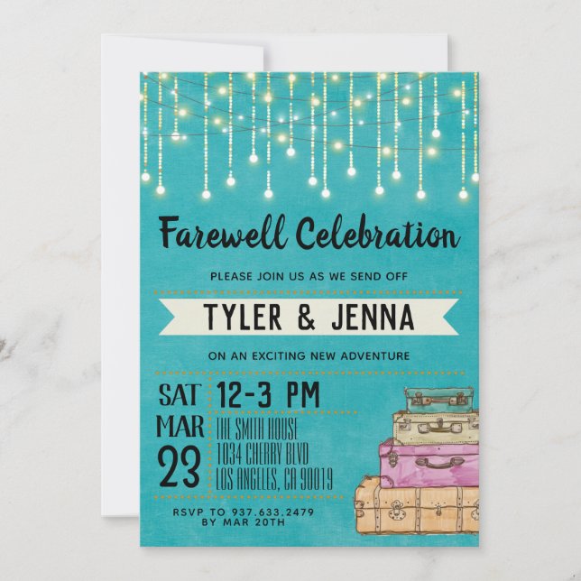 Farewell Going Away Invitation (Front)