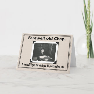 Farewell goodbye coworker card