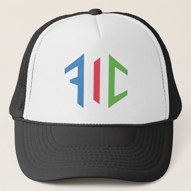Farewell Intelligent Computer Black Trucker Hat (Front)