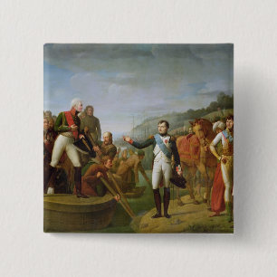 Farewell of Napoleon I and Alexander I 15 Cm Square Badge