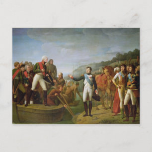 Farewell of Napoleon I and Alexander I Postcard