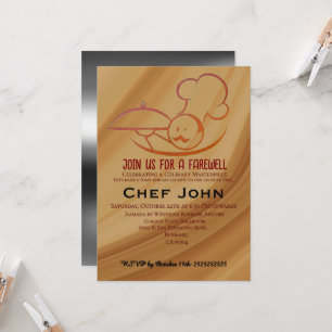 Farewell Party For Chef Invitation