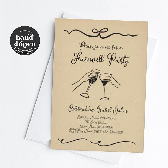 Farewell Party Invitation for Woman or Man (Creator Uploaded)