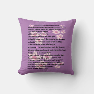 farewell poem cushion