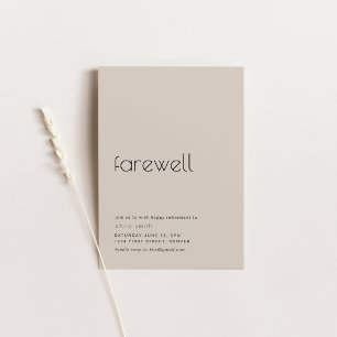 Farewell Retirement, Moving, Relocation Party Invitation