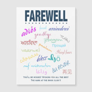 Farewell - You'll Be Missed Magnetic Card