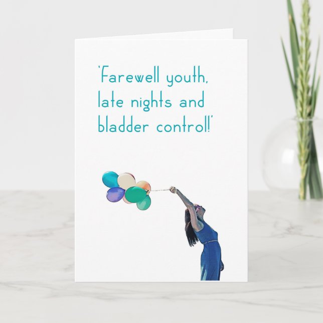 'Farewell youth!' card. Card (Front)
