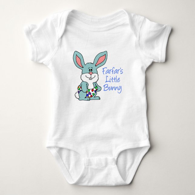 Farfar's Little Bunny Baby Bodysuit (Front)