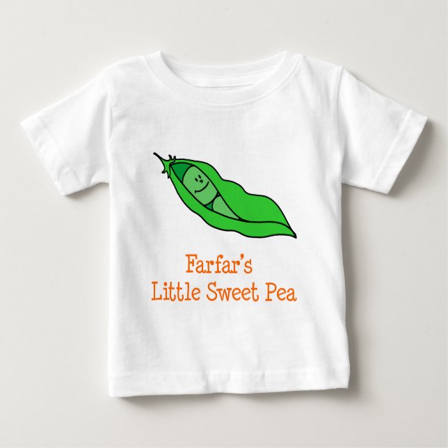Farfar's Little Sweet Pea Baby T-Shirt (Front)
