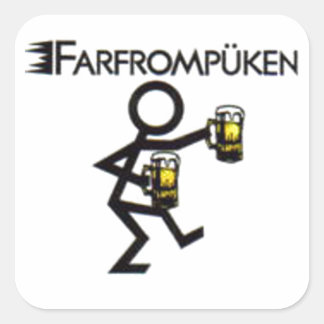 farfrompüken square sticker