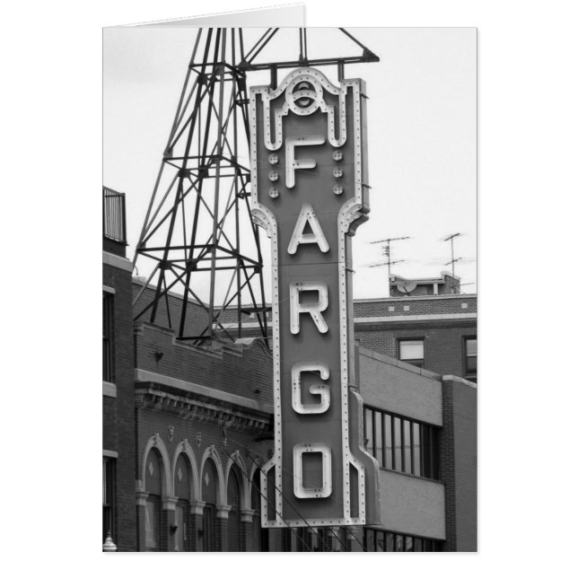 Fargo Movie Theatre Placard (Front)