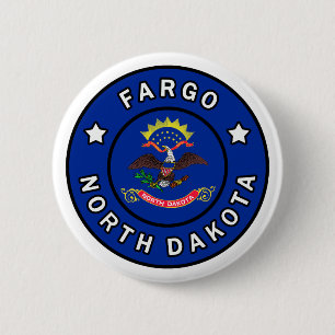 Fargo North Dakota 6 Cm Round Badge