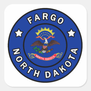 Fargo North Dakota Square Sticker