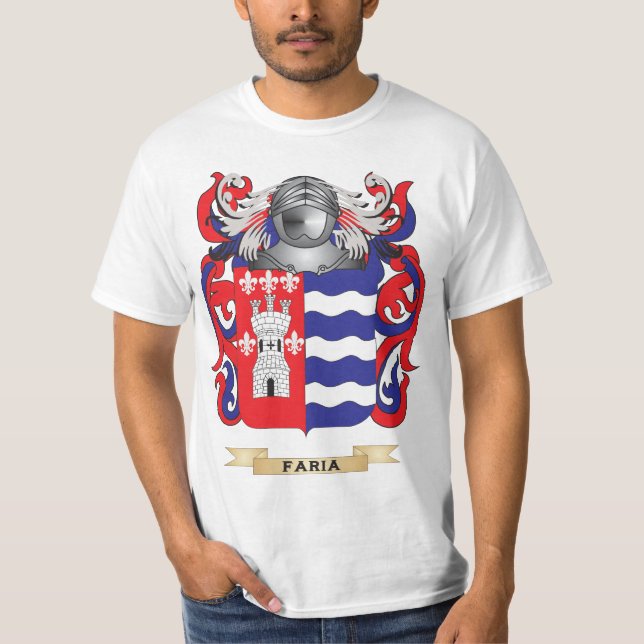 Faria Coat of Arms T-Shirt (Front)