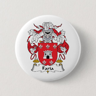 Faria Family Crest 6 Cm Round Badge