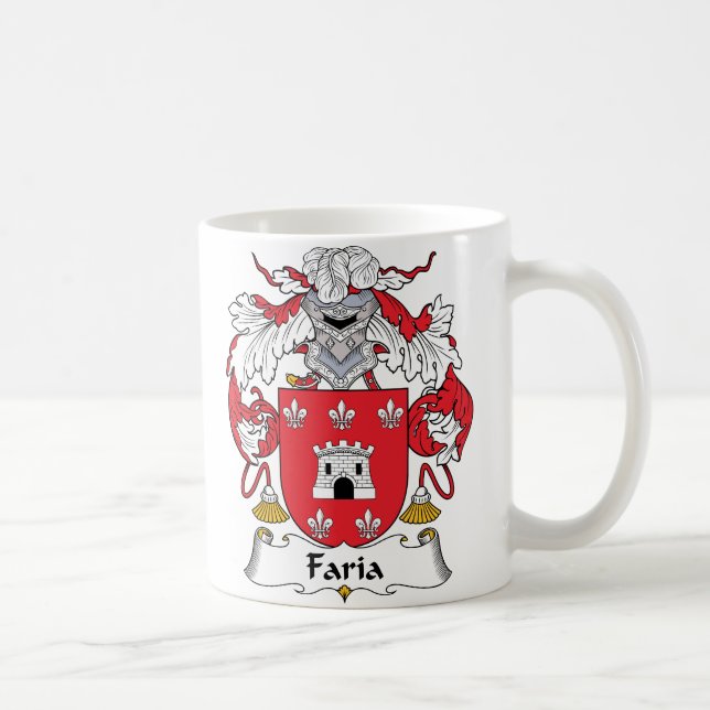 Faria Family Crest Coffee Mug (Right)