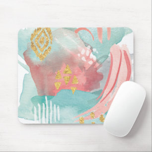 Faridas Abstract - Muted Colors Mouse Pad