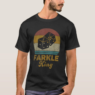 Farkle King Vintage Farkle Dice Game Mens  T-Shirt