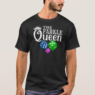 Farkle Queen - Farkle Dice Game Vintage Premium T-Shirt