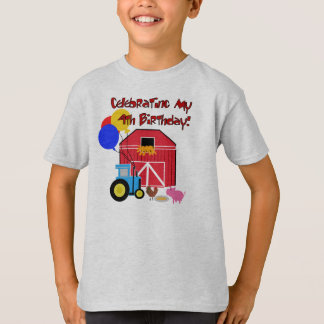 Farm 4th Birthday T-Shirt