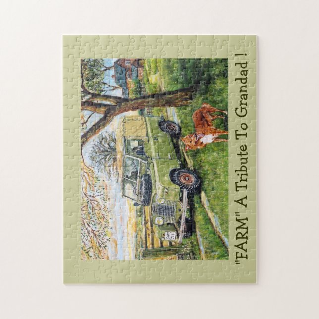 "FARM" A Tribute To Grandad ! Jigsaw Puzzle (Vertical)