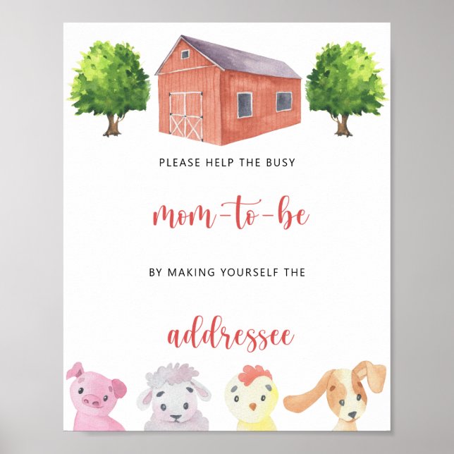 Farm - addressee poster (Front)