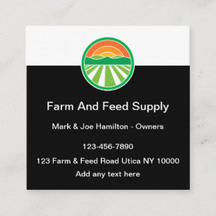 Farm And Feed Business Cards