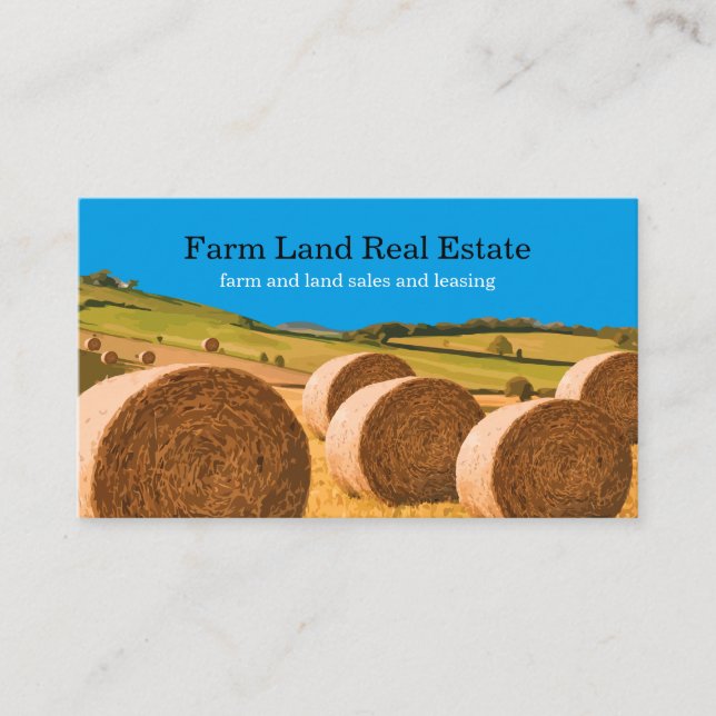 Farm And Land Real Estate Sales Business Card (Front)