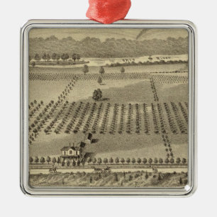Farm and residences of Joseph Metal Tree Decoration