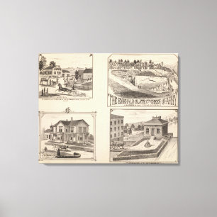 farm and waterworks in Hydeville Canvas Print