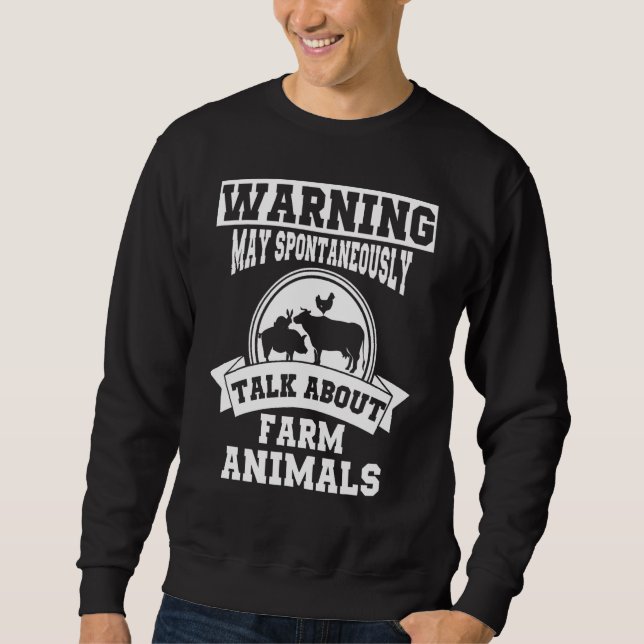 Farm Animal Apparel - Cute Animals Design Sweatshirt (Front)