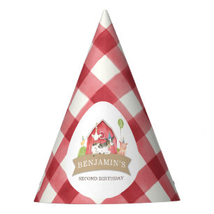 Farm Animal Birthday Party for Boy or Girl Party Hat