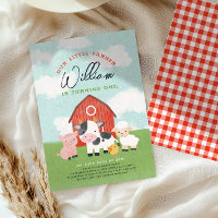 Farm Animal Boys Barnyard Kids Birthday