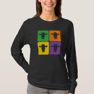 Farm Animal Cow Farming Farmer Pop Cow 1 T-Shirt