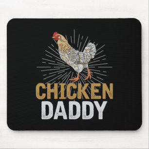 Farm Animal Dad Fathers Day Chicken Daddy Rooster  Mouse Pad