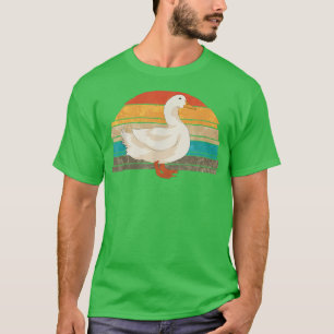 Farm Animal Duck Lover Bird Farmer Retro Duck T-Shirt