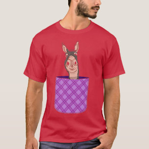 Farm Animal Farmer Animal Lover Farming Cute Pocke T-Shirt