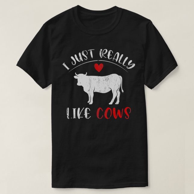 Farm Animal Farmer Men Women Farming Gift Cow  T-Shirt (Design Front)