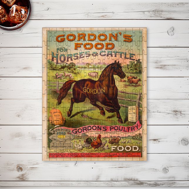 Farm Animal Food Advertising Ephemera  Jigsaw Puzzle (Creator Uploaded)