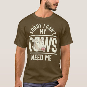 Farm Animal Lover Cow Lover Farming Funny Farmer C T-Shirt